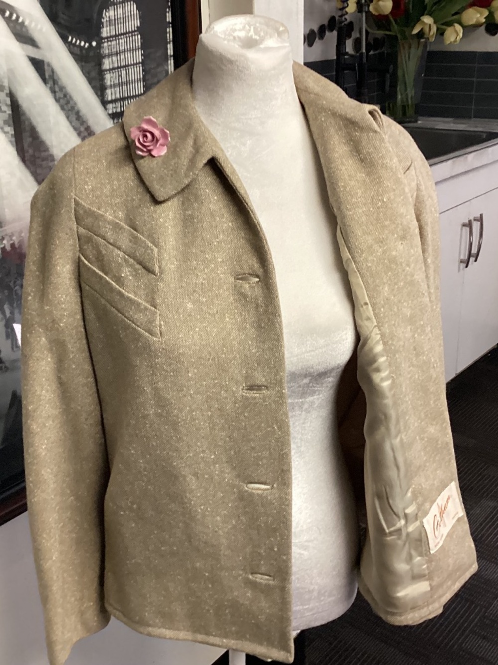 GOTHAM. PARIS NEW YORK TWEED WOOL JACKET